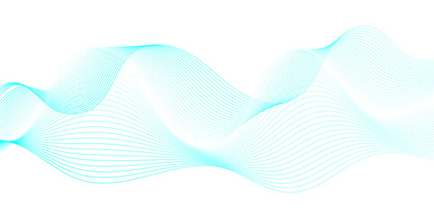 Abstract blue blend waves lines futuristic technology background. Modern blue flowing wave lines and glowing moving lines. Futuristic technology and sound wave lines background.