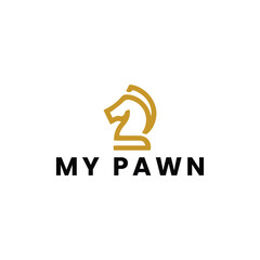 pawn logo design vector format