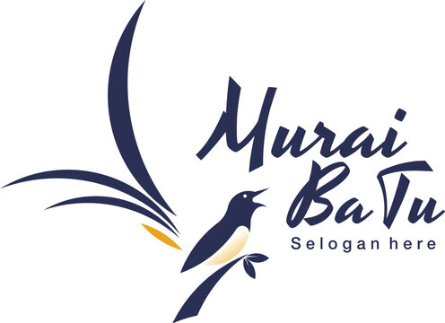 Illustration Murai Batu logo Design