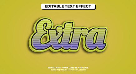 Stylist Apparel Editable Text Effect - Extra