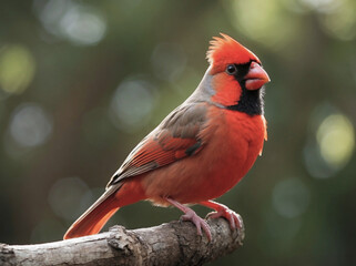 Lovely Cardinal on  a Branch
