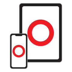 スマートフォン・タブレットのイラスト