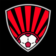 Shield Football Logo Vector illustration Artwork