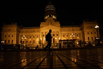 Tuinposter plaza congreso, buenos aires Argentina © daniel