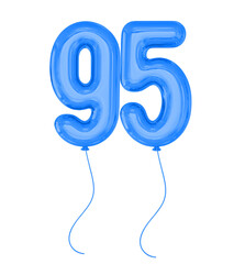 Blue Balloon Number 95
