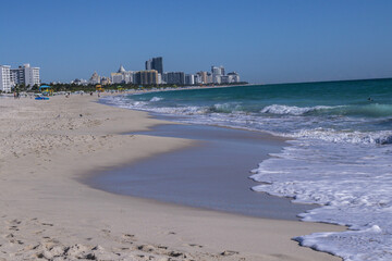 View of miami south beach florida usa