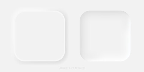 Ui buttons. Material design switch buttons set. Vector illustration.