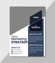 Stylish design for business flyer. corporate design. vector template.