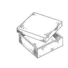 gift box hand drawn