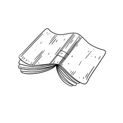 set of books hand drawn