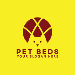 pet dog cat care clinic logo design vector
