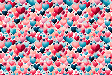 seamless heart digital wallpaper