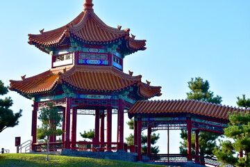 Naklejka premium 中国庭園 燕趙園 鳥取県 鳥取