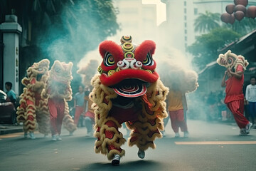 Chinese New Year celebration, Lion Dance