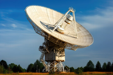 radio telescope on the roof