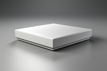 Naklejka premium A 3D box mockup is available for easy customization, offering a three-dimensional canvas for your design or branding needs. Photorealistic illustration