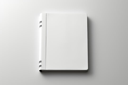 A 3D mockup journal cover is designed for easy customization, providing a three-dimensional canvas for personalization and creative design. Photorealistic illustration