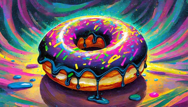 donut, colorful, delicious, sugary food, decorative, holiday