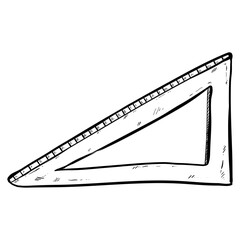 measuring ruler hand drawn