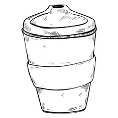 cup coffee handdrawn 