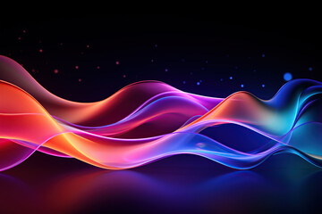 Mesmerizing Abstract Multicolor Wavy Motion Background: A Symphony of Colors in Motion
