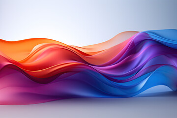 Elegant and Dynamic: Abstract Multicolor Wavy Motion Background Delights