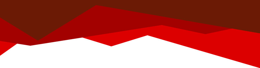 Red Abstract Geometric Header Border Isolated Vector
