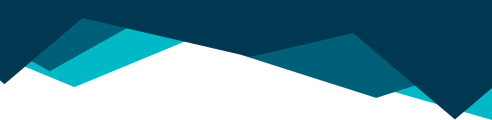 Obraz premium Blue Abstract Geometric Header Border Isolated Vector