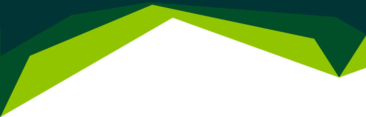 Obraz premium Green Abstract Geometric Header Border Isolated Vector