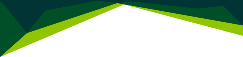 Green Abstract Geometric Header Border Isolated Vector