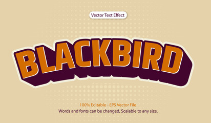 3d orange brown editable text effect . vector