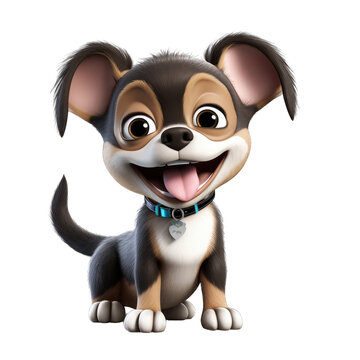 Funny Character of cute chihuahua dog