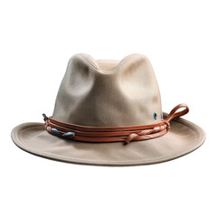 Felt Hat, Cowboy Hat with Leather Strap