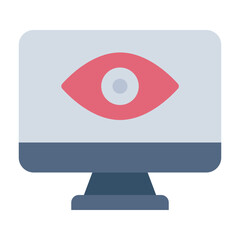Spyware color flat icon