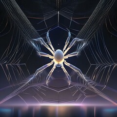 A colossal cosmic arachnid, spinning interstellar webs that connect distant realms of the universe1