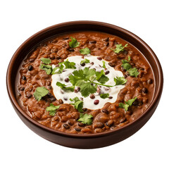 Dal Makhani, transparent background, isolated image, generative AI
