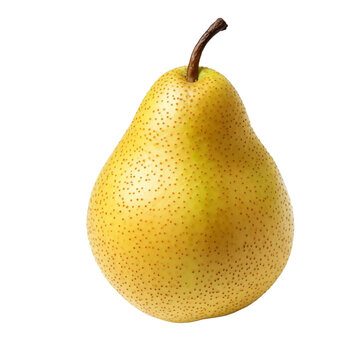 Asian Pear, transparent background, isolated image, generative AI

