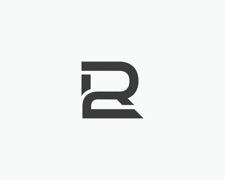 2R, R2 Letter Logo Design.