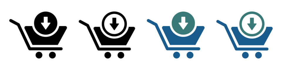 Add product to cart vector icons © Kobby