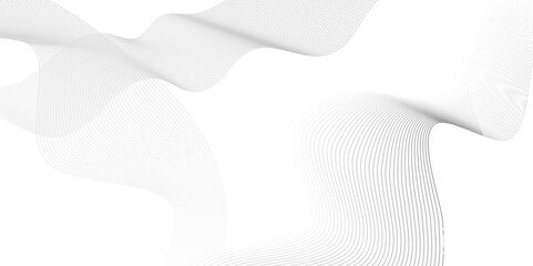 Abstract white blend waves carve smooth lines and technology background. Modern white flowing wave lines and glowing moving lines. Futuristic technology and sound wave lines background.