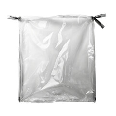 a ripped plastic bag, transparent background, isolated image, generative AI
