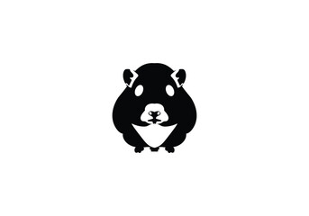 Abyssinian Guinea Pig minimal style  icon illustration design