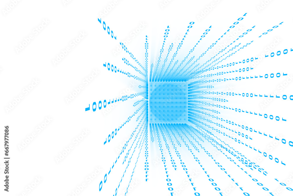 Poster digital png illustration of blue binary coding on transparent background