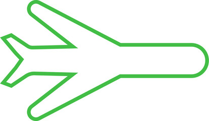 Digital png illustration of green plane on transparent background - obrazy, fototapety, plakaty