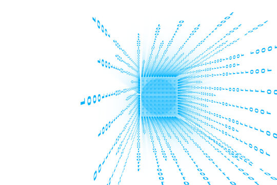 Digital png illustration of blue binary coding on transparent background