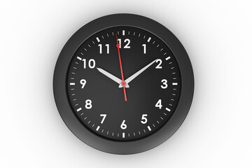 Digital png illustration of black clock on transparent background