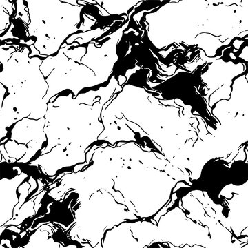 Marble texture organic luxury creepy grunge cracking old vintage marbled stone pattern, seamless perfect repeating tile vector, stone concrete granite black and white	