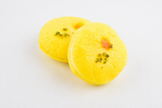 Bengali sweet chamcham isolated on white background