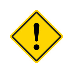 Rhombus warning sign