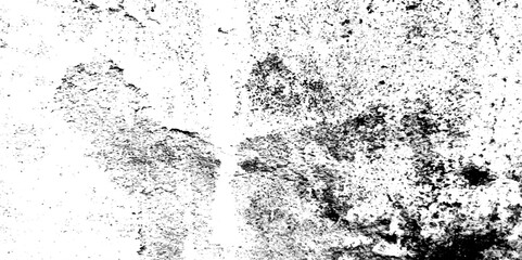 White wall cracked texture Dust overlay. Dark noise granules. Grunge Black and white Vector design elements, grainy texture isolated on white background.